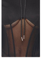 Load image into Gallery viewer, FRENCH HOODIE MESH BODYSUIT
