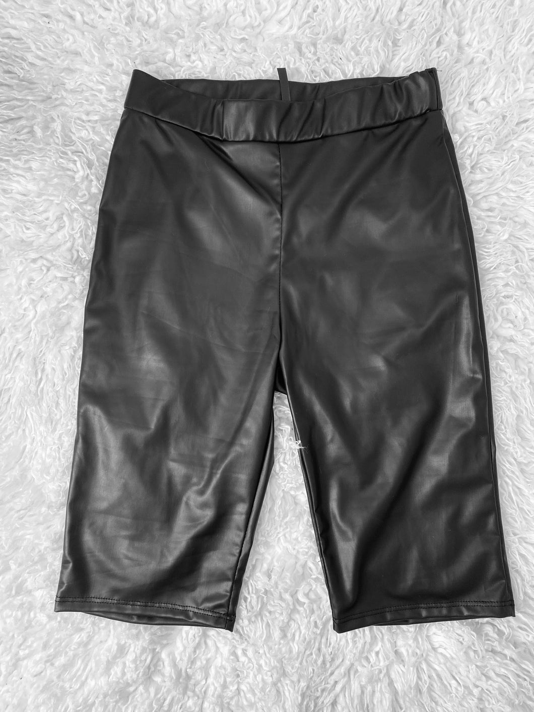 Leather Biker shorts