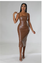 Load image into Gallery viewer, Chocolate Leather Dress
